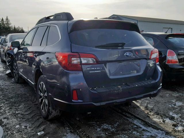 4S4BSFNC6G3326477 - 2016 SUBARU OUTBACK 3. GRAY photo 3