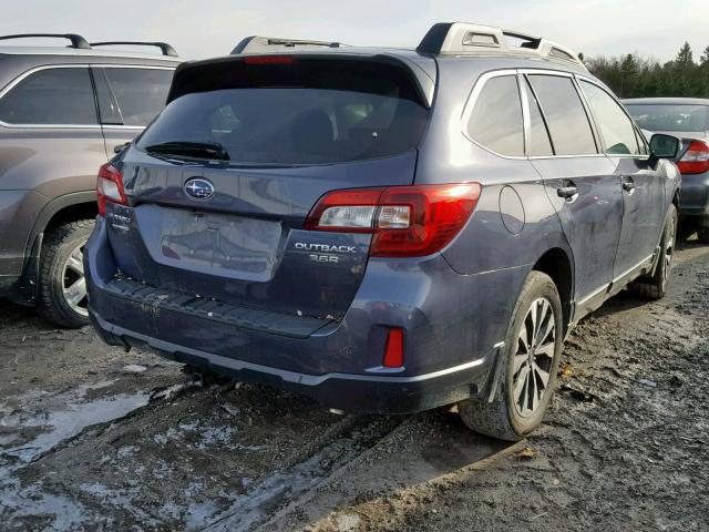 4S4BSFNC6G3326477 - 2016 SUBARU OUTBACK 3. GRAY photo 4