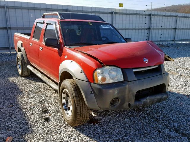 1N6ED29X82C374747 - 2002 NISSAN FRONTIER C RED photo 1