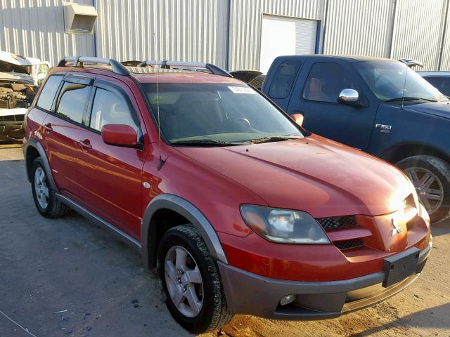 JA4LX41G73U030163 - 2003 MITSUBISHI OUTLANDER RED photo 1