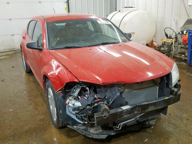 1B3BD4FBXBN541206 - 2011 DODGE AVENGER EX RED photo 1