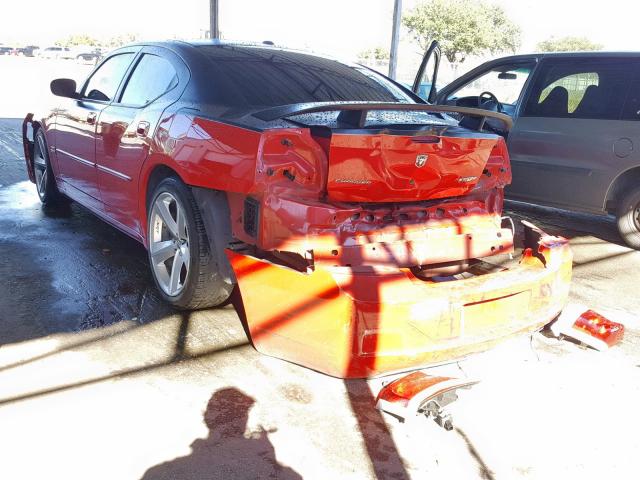 2B3LA73W67H890093 - 2007 DODGE CHARGER SR RED photo 3