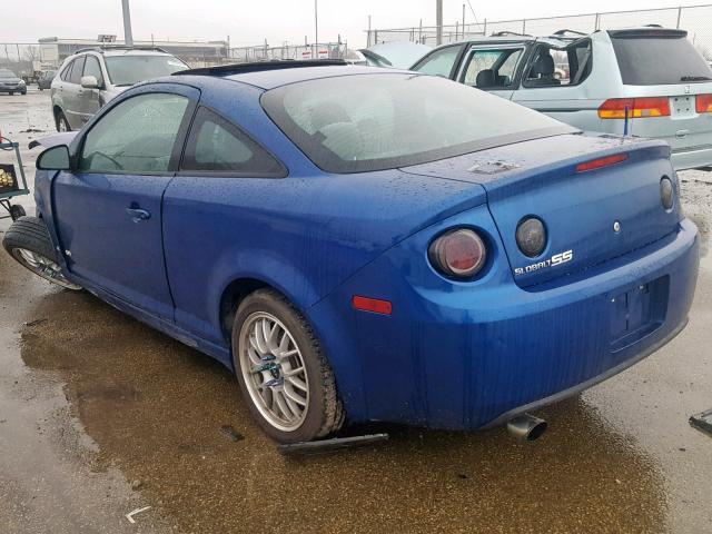 1G1AM15B567616374 - 2006 CHEVROLET COBALT SS BLUE photo 3