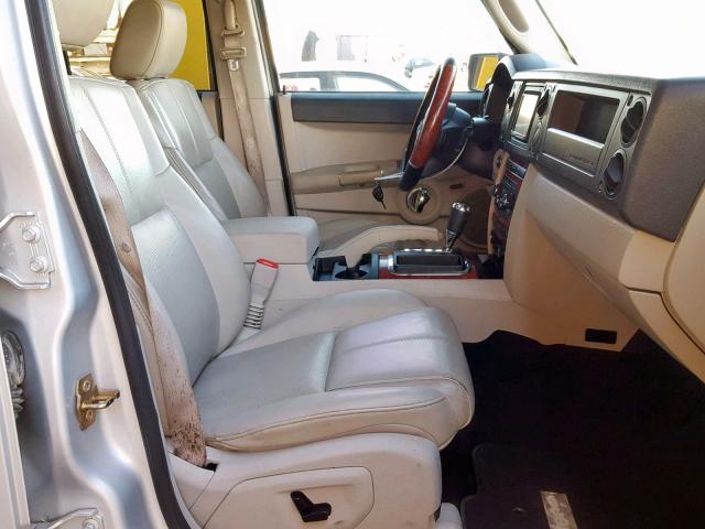 1J8HH58N16C179478 - 2006 JEEP COMMANDER Gümüş foto 5