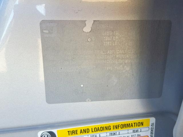 1G1ZA5EU0CF348937 - 2012 CHEVROLET MALIBU LS GRAY photo 10