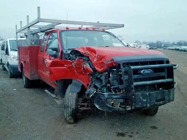 1FDWX37Y88EA53851 - 2008 FORD F350 SUPER RED photo 1