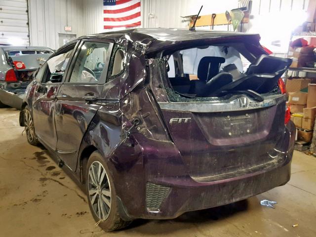 3HGGK5H80FM775826 - 2015 HONDA FIT EX MAROON photo 3