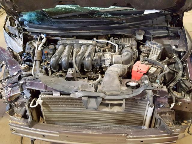 3HGGK5H80FM775826 - 2015 HONDA FIT EX MAROON photo 7