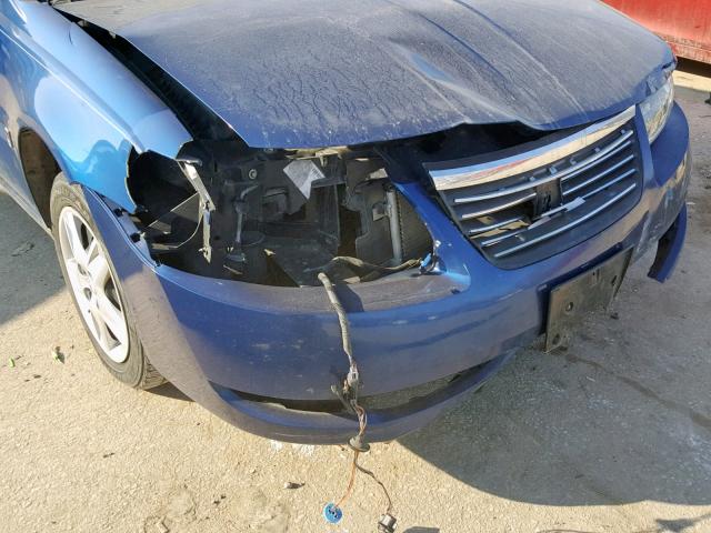 1G8AJ55FX6Z159019 - 2006 SATURN ION LEVEL BLUE photo 9