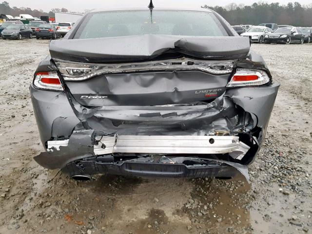 1C3CDFCH3DD146711 - 2013 DODGE DART LIMIT GRAY photo 9