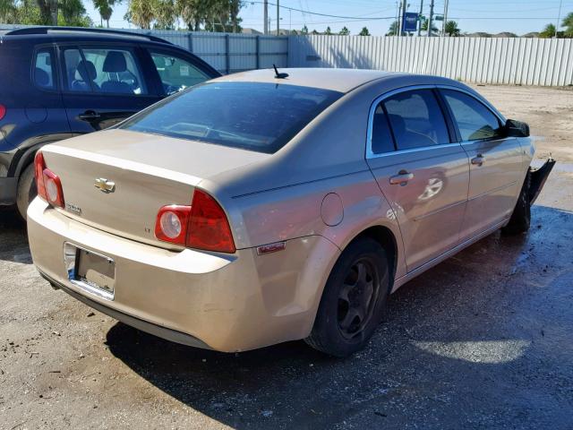 1G1ZH57B68F240224 - 2008 CHEVROLET MALIBU 1LT GOLD photo 4