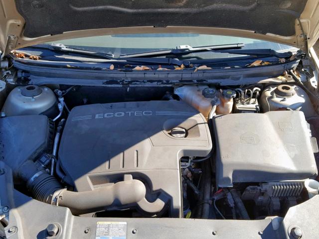 1G1ZH57B68F240224 - 2008 CHEVROLET MALIBU 1LT GOLD photo 7