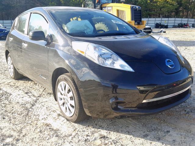 1N4AZ0CPXFC323083 - 2015 NISSAN LEAF S BLACK photo 1