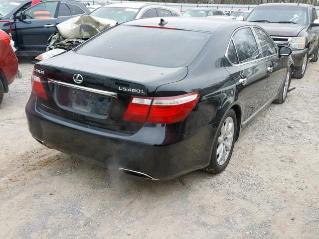 JTHGL46F775013901 - 2007 LEXUS LS 460L BLACK photo 4