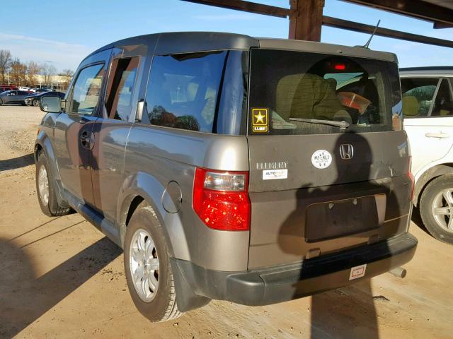 5J6YH18727L007344 - 2007 HONDA ELEMENT EX GRAY photo 3