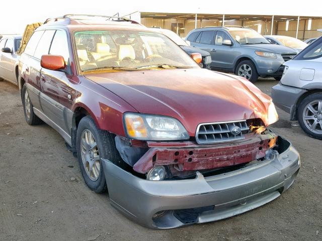 4S3BH806937610074 - 2003 SUBARU LEGACY OUT RED photo 1