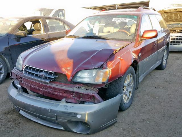 4S3BH806937610074 - 2003 SUBARU LEGACY OUT RED photo 2