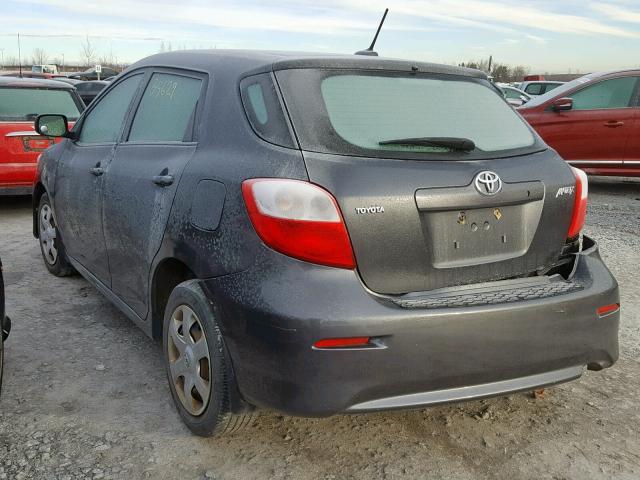 2T1KU40E39C109586 - 2009 TOYOTA COROLLA MA GRAY photo 3