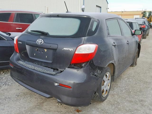 2T1KU40E39C109586 - 2009 TOYOTA COROLLA MA GRAY photo 4