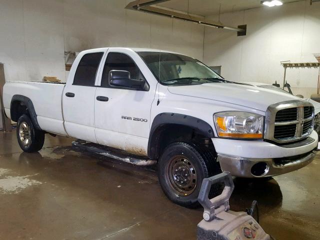 1D7KS28D66J217891 - 2006 DODGE RAM 2500 S Սպիտակ լուսանկար 1
