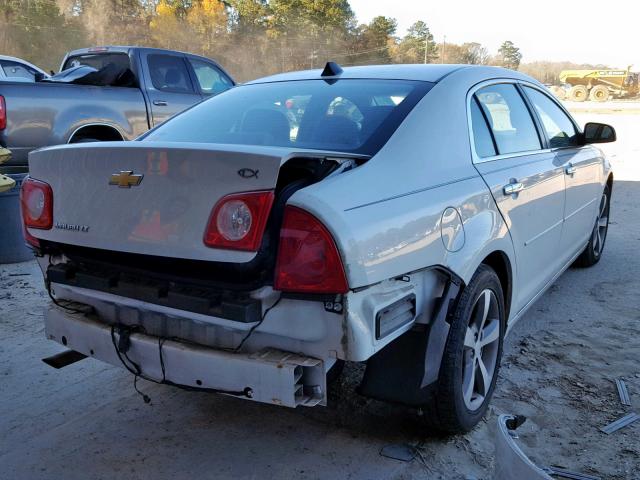 1G1ZC5EU1CF385506 - 2012 CHEVROLET MALIBU 1LT WHITE photo 4