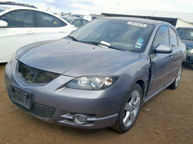 JM1BK123751303178 - 2005 MAZDA 3 S GRAY photo 2