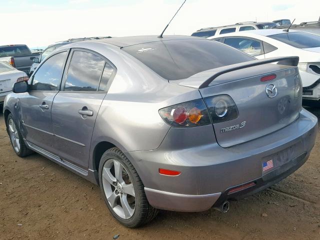 JM1BK123751303178 - 2005 MAZDA 3 S GRAY photo 3