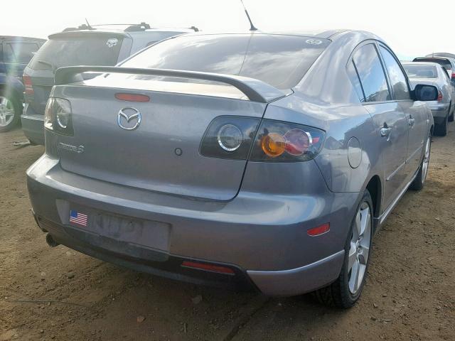 JM1BK123751303178 - 2005 MAZDA 3 S GRAY photo 4