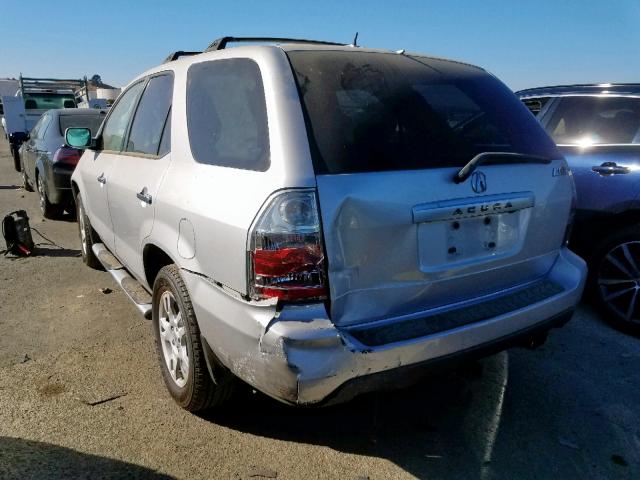 2HNYD18856H507532 - 2006 ACURA MDX TOURIN SILVER photo 3