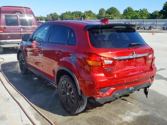 JA4AP3AU7JU007132 - 2018 MITSUBISHI OUTLANDER RED photo 3