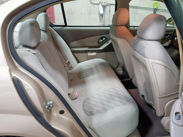 1G1ZT54885F194690 - 2005 CHEVROLET MALIBU LS 金色 照片 6