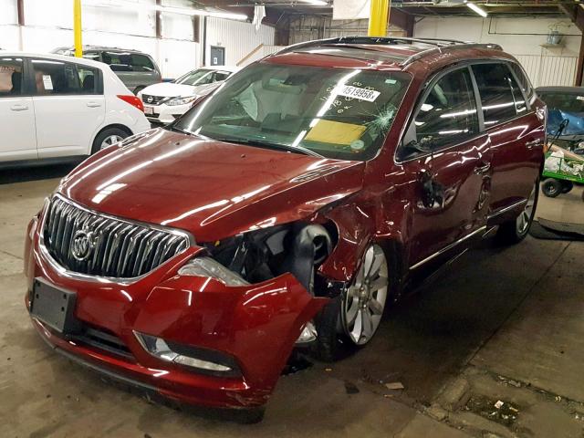 5GAKVCKD6GJ286020 - 2016 BUICK ENCLAVE MAROON photo 2