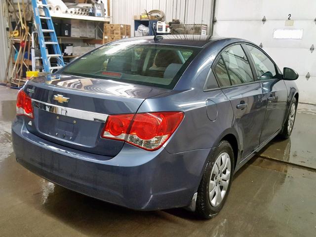 1G1PA5SH6D7186466 - 2013 CHEVROLET CRUZE LS BLUE photo 4