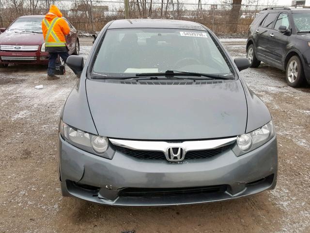 2HGFA16439H111045 - 2009 HONDA CIVIC DX-G GRAY photo 9