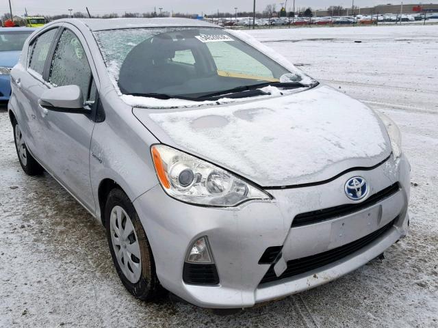 JTDKDTB33D1534857 - 2013 TOYOTA PRIUS C SILVER photo 1