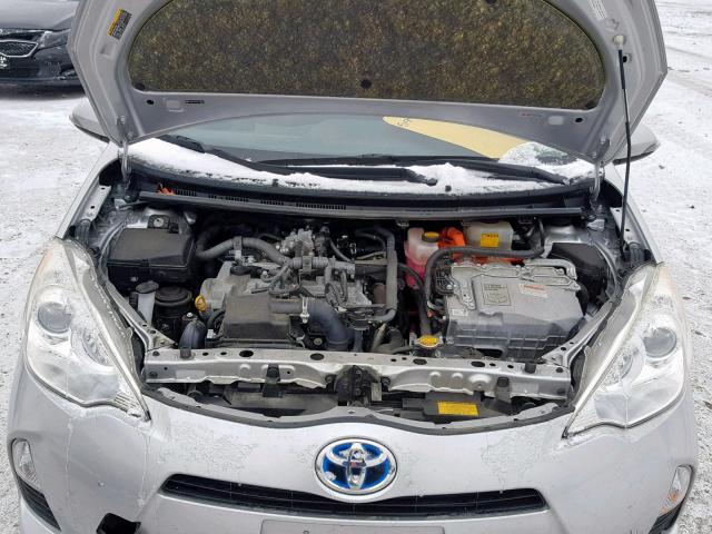 JTDKDTB33D1534857 - 2013 TOYOTA PRIUS C SILVER photo 7