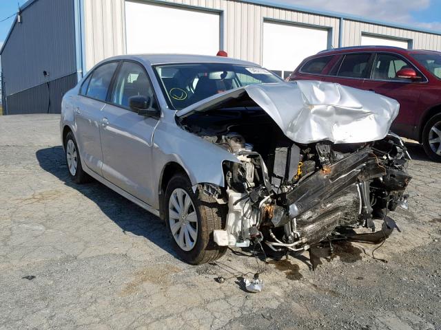 3VW2K7AJ0EM288381 - 2014 VOLKSWAGEN JETTA BASE SILVER photo 1