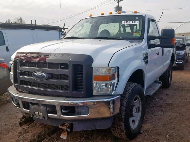 1FTWF31528EC46308 - 2008 FORD F350 SRW S WHITE photo 2