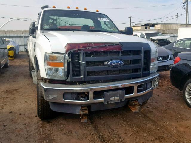 1FTWF31528EC46308 - 2008 FORD F350 SRW S WHITE photo 9