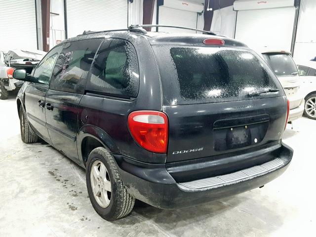 1D4GP45R17B143713 - 2007 DODGE CARAVAN SX BLACK photo 3