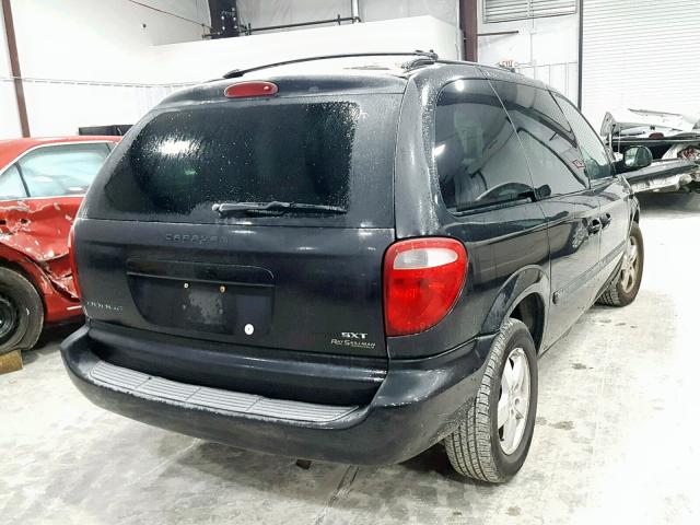 1D4GP45R17B143713 - 2007 DODGE CARAVAN SX BLACK photo 4