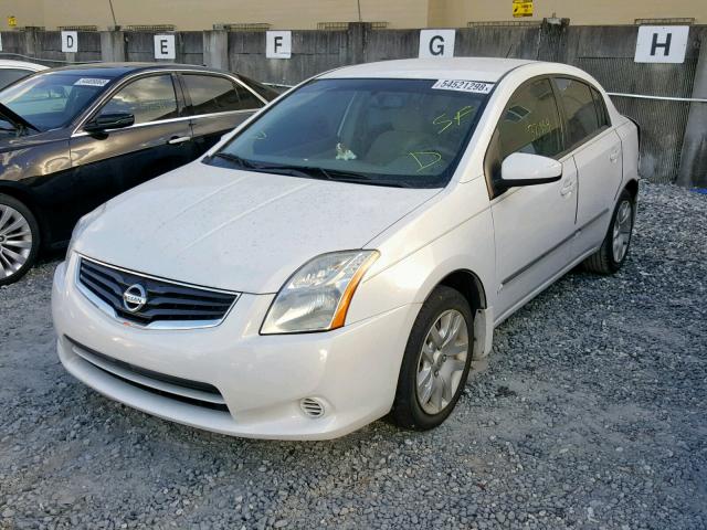 3N1AB6AP1BL689925 - 2011 NISSAN SENTRA 2.0 WHITE photo 2