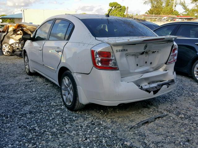 3N1AB6AP1BL689925 - 2011 NISSAN SENTRA 2.0 WHITE photo 3