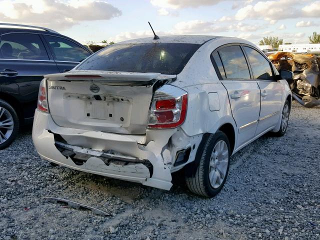 3N1AB6AP1BL689925 - 2011 NISSAN SENTRA 2.0 WHITE photo 4