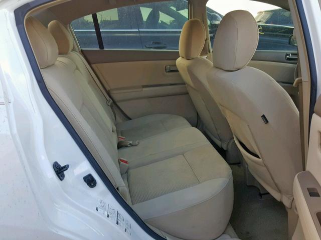 3N1AB6AP1BL689925 - 2011 NISSAN SENTRA 2.0 WHITE photo 6