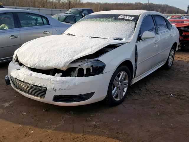 2G1WC57M191296311 - 2009 CHEVROLET IMPALA 2LT WHITE photo 2