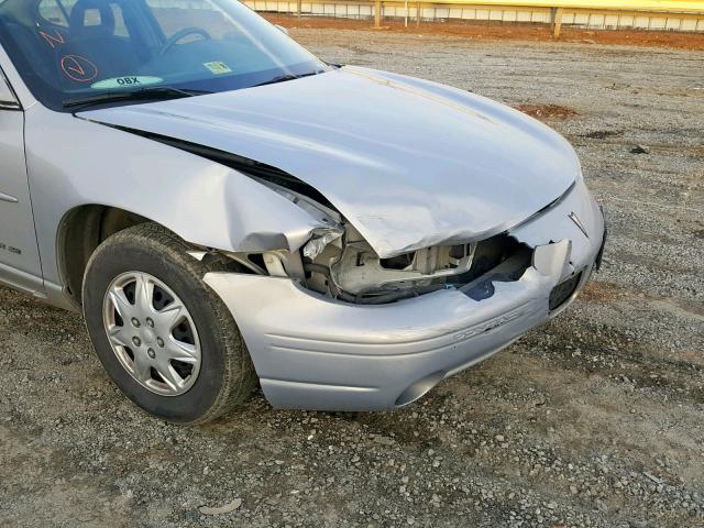 1G2WJ52J3YF155875 - 2000 PONTIAC GRAND PRIX SILVER photo 9