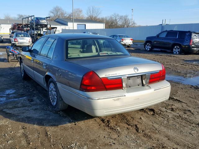 2MEFM74W74X654263 - 2004 MERCURY GRAND MARQ BEIGE photo 3