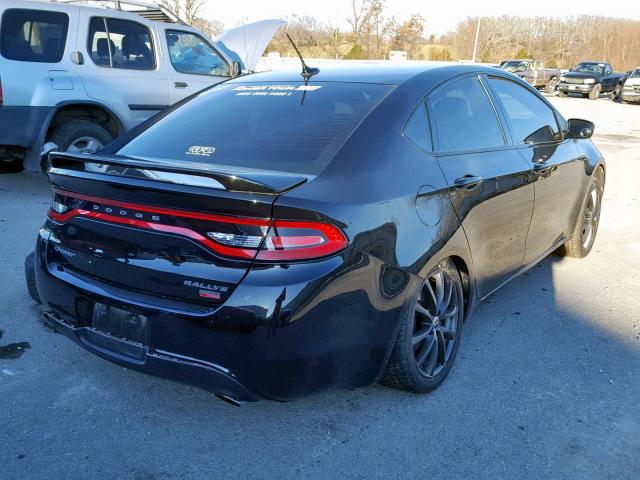 1C3CDFBH8DD219265 - 2013 DODGE DART SXT BLACK photo 4