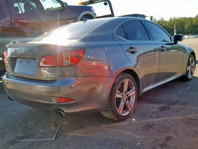 JTHBF5C2XC5180370 - 2012 LEXUS IS 250 GRAY photo 4